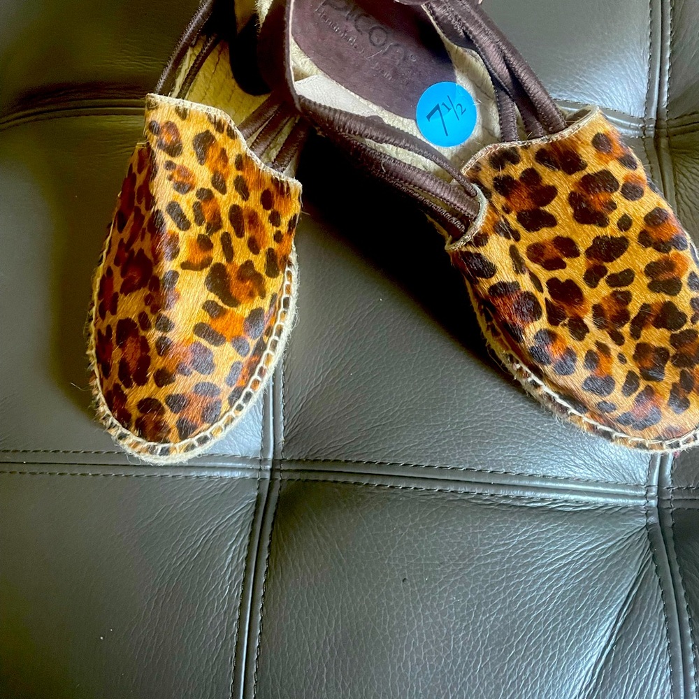 Cheetah print espadrilles